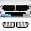 Glossy Black Front Kidney Sport Grill Grille Single Slat For BMW X5 F15 X6 F16 X5M F85 Mesh Replace Racing Grills