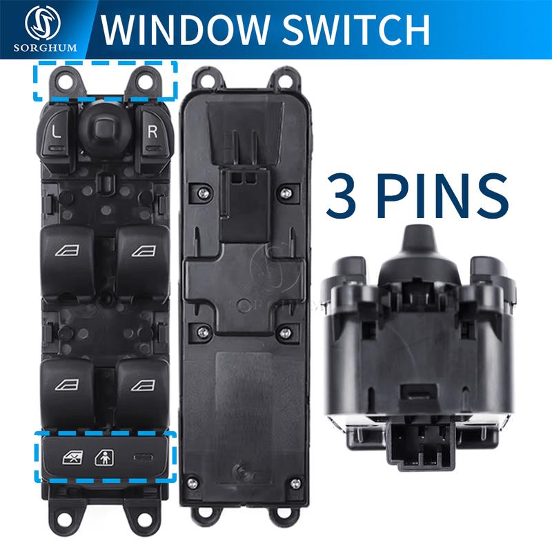 SORGHUM 31334345 31453232 31334348 Master Window Switch Button For Volvo V60 S60 2011-2017 XC60 2009-2015 S80 V70 XC70 2008-2016