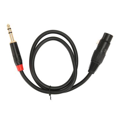 Женский XLR на 6,35 мм Jack o Кабель инструментальный кабель для микрофона электрогитары 0,75 метра