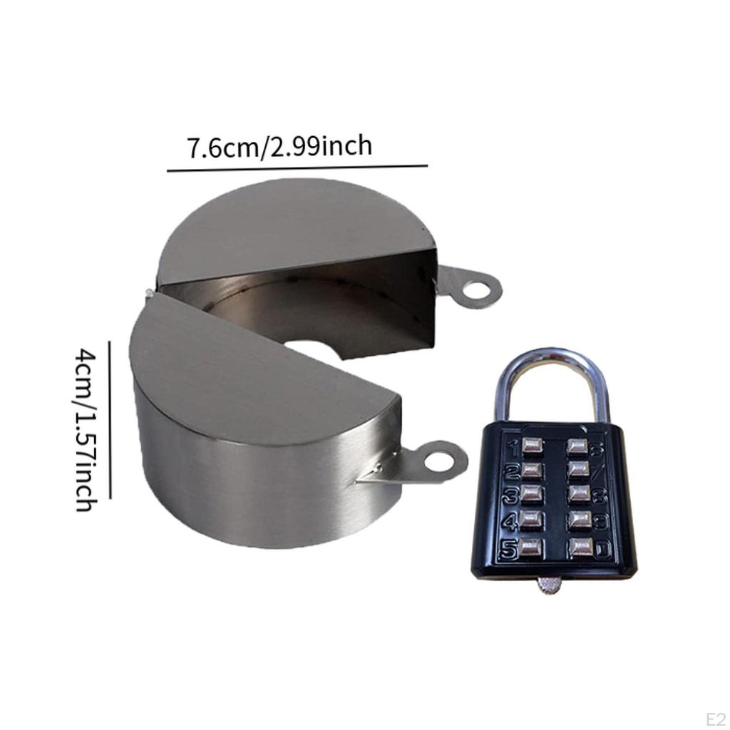 Уличный кран с замком, клапан для воды, простой в использовании, универсальный, нержавеющая сталь, металлическая крышка