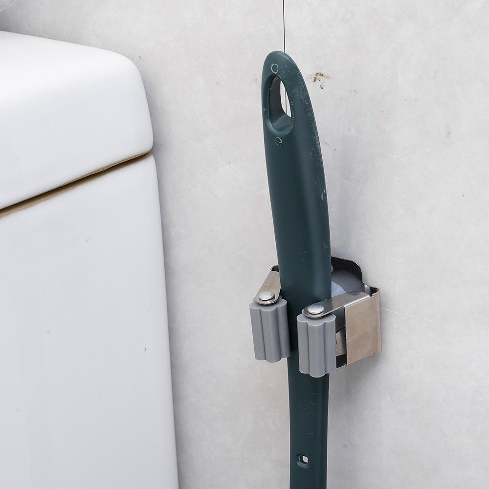 5/1 шт. самоклеящиеся зажимы для держателя швабры из нержавеющей стали, держатель для швабры с винтом, полка для органайзера для кухни и ванной комнаты