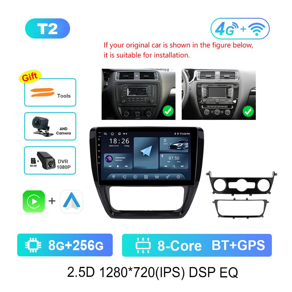 Система Android для VW Volkswagen Jetta 6 2011 - 2018 Navi GPS WiFi Автомобильный видео-мультимедийный проигрыватель DSP Stereo 4G HD Screen Bluetooth