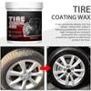 Auto Wheel Cleaner Coating Wax 100g Fast-Acting Car Detailing Rim Cleaner Long-Lasting Tire Cleaner Wax Car Accessories