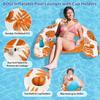 Inflatable Pool Floats Adult, Pool Chairs with Cup Holders,Blow up Floating Pool Floats Chair,Pool Floaties for Adults Swimming Pool Party Summer Wate