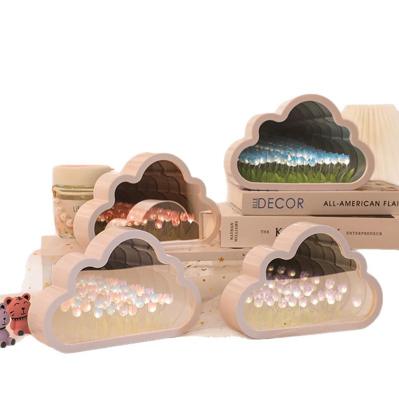 DIY Cloud Tulip Night Light - Handmade Flower Lamp, Perfect Birthday Gift for Girlfriend or Best Friend