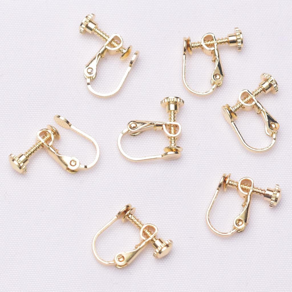 10pcs DIY Ear Clips Converter Spiral Ear Clips Earrings Accessories No Pierced Ear Clips Converter Painless Invisible Ear Clips