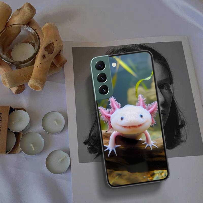 Чехол с улыбающейся саламандрой для Samsung Galaxy S22 S25 Ultra S21 S10 Plus S26 Edge S20 S23 S24 FE Чехол Силиконовый Мягкий ТПУ