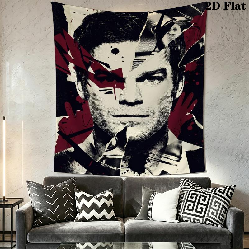 DEXTER Wall Tapestry Aesthetic Wall Hanging Printed Fabric Blanket Decorative Tapestries for Bedroom Living Room Home Decor