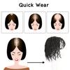 Synthetic Short Black Curly Hair Clip In Hairpieces Extensions Increase Hair Volume For Women Daily Cosplay Party Wear