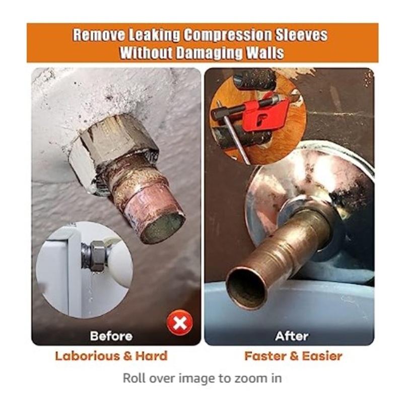 Инструмент для снятия компрессионных муфт Алюминиевый сплав Снятие трубной муфты Гайка Водопроводные инструменты