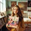 1 шт., Книжка-раскраска для девочек - Книжка-раскраска для подростков - 30 листов, 8,3x 8,3 дюйма, Снятие стресса для взрослых, Подарок на день рождения, праздник
