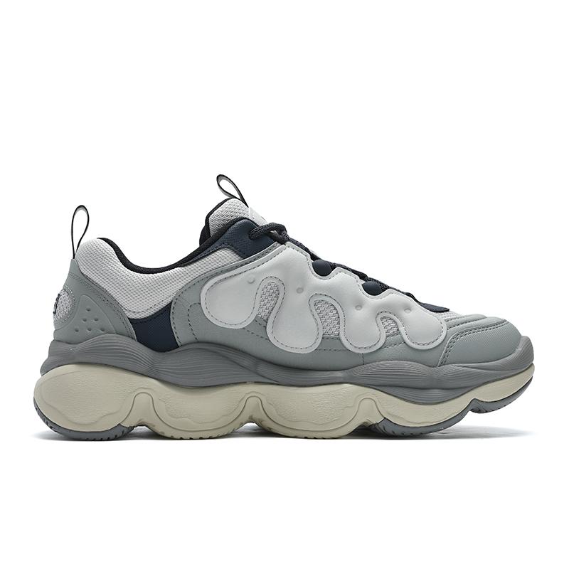 Fila Pease Туфли-лодочки из синтетической кожи Классические Универсальные Низкие Повседневные Кроссовки Унисекс Серый F12M441117FAL