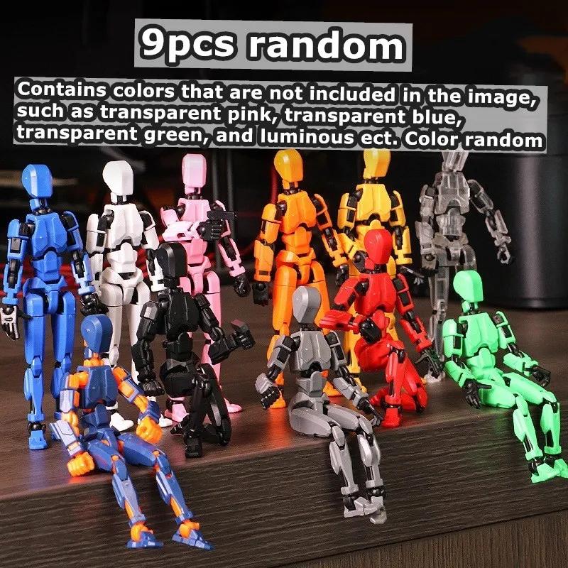 1249 шт. Светящийся Титан 13 Фигурки Действия Фигурка T13 3D Печатная Многосуставная Подвижная Счастливый 13 Фигурка Действия Фигурка Новы Макет
