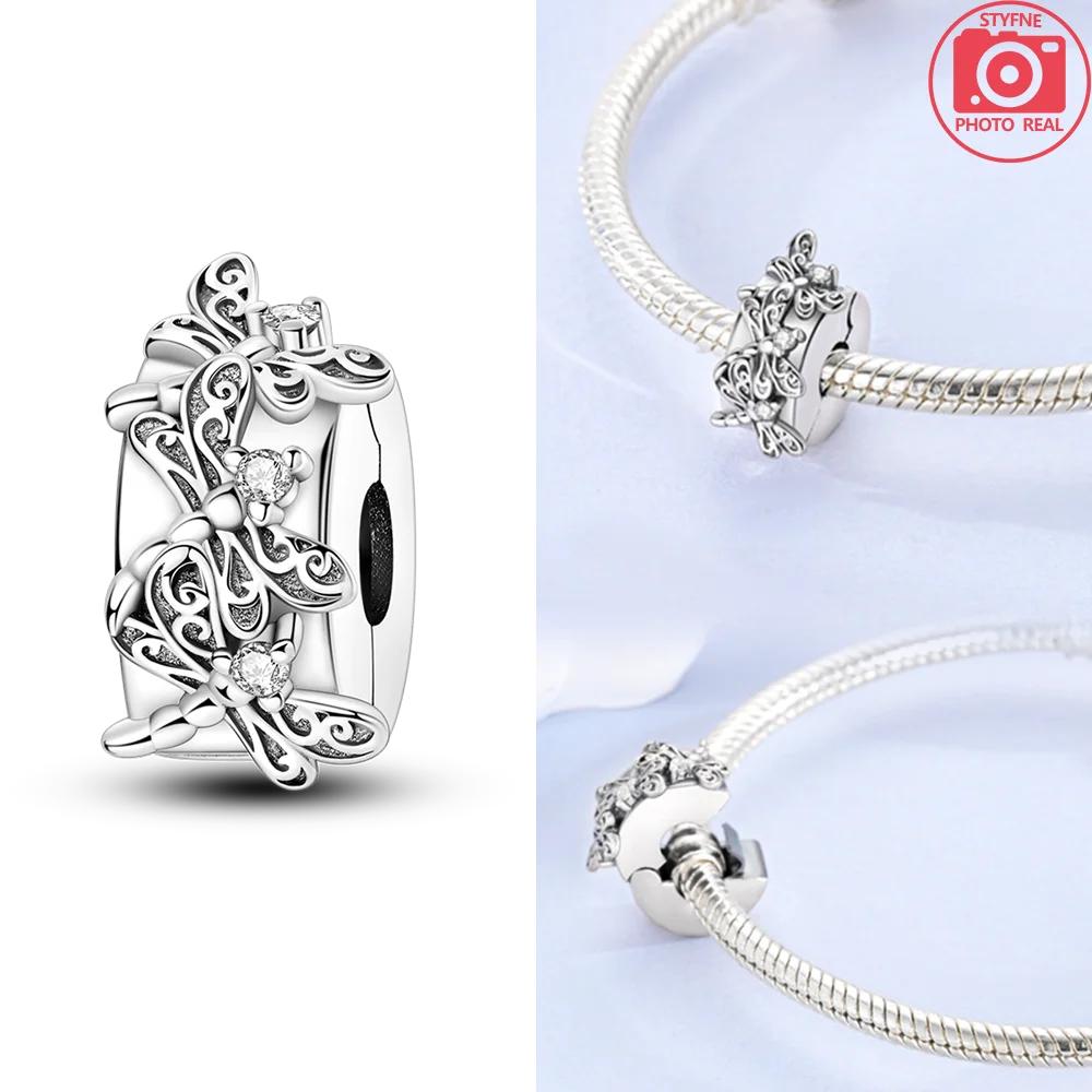 Dangle Charms Original White Heart Beads Copper Fit Bracelet Jewelry Diy For Woman Pendants Charms Fine Gift