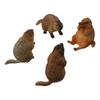 Фигурка дикого животного Marmot Искусственное украшение Пластиковая фигурка сурка Дом