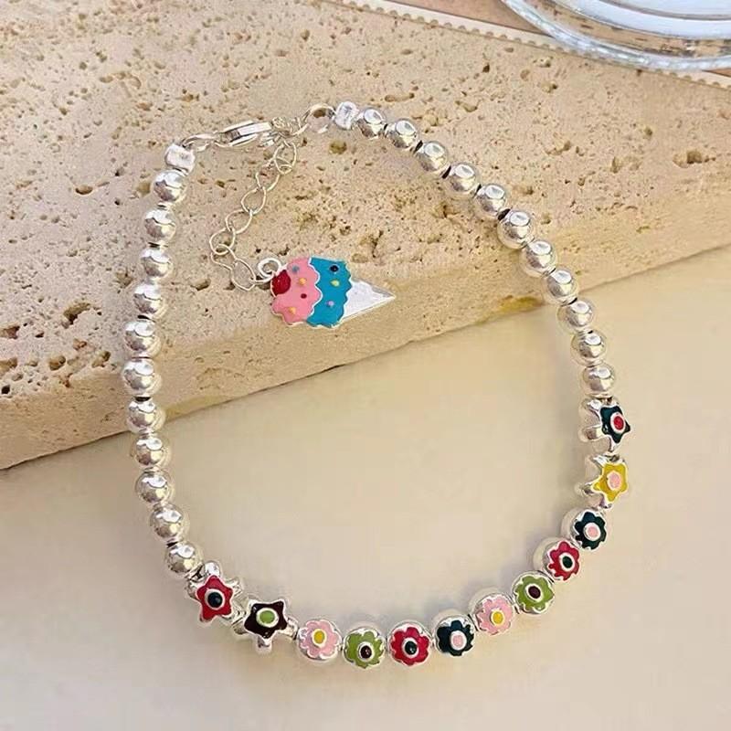 Geometric Flower Elegant Bracelet For Women Sweet Fresh Style Summer 2024