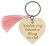 Valentine Day Key Chain Engraved Wooden Key Holder Housewarming