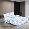 3pcs watercolor purple butterfly printed bedding set, soft and comfortable, for women bedroom, queen, king and twin bed