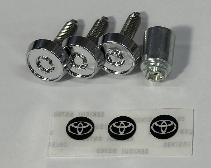 Toyota Motor Corporation Оригинальная лицензия на болт замка Toyota Logo Безопасность Безопасность (TOYOTA) [Отечественные запчасти] (для тарелок)
