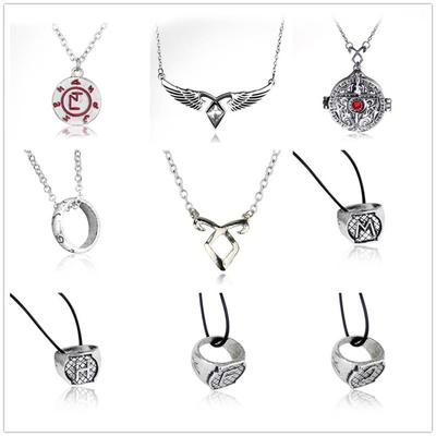 Ожерелье с подвеской в ​​виде фильма «Город костей» Ангельские силы, руна силы, «Орудия смерти», массивное ожерелье «Охотник за тенями», ювелирные изделия