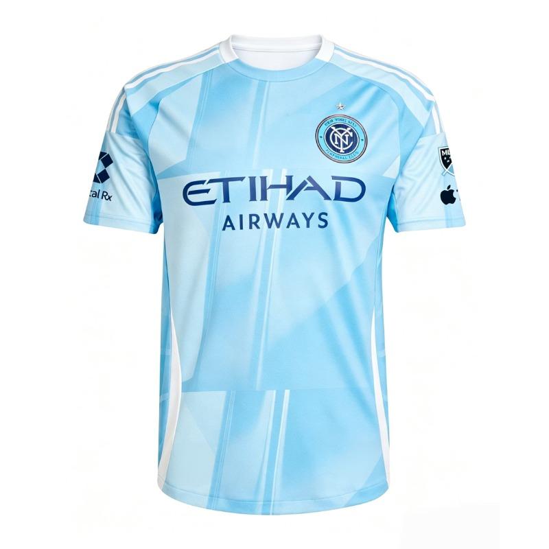26‑27 New York City FC Home Soccer Jersey Short Sleeve Quick‑Dry Football Shirt Fan Version Sport Uniform Moto