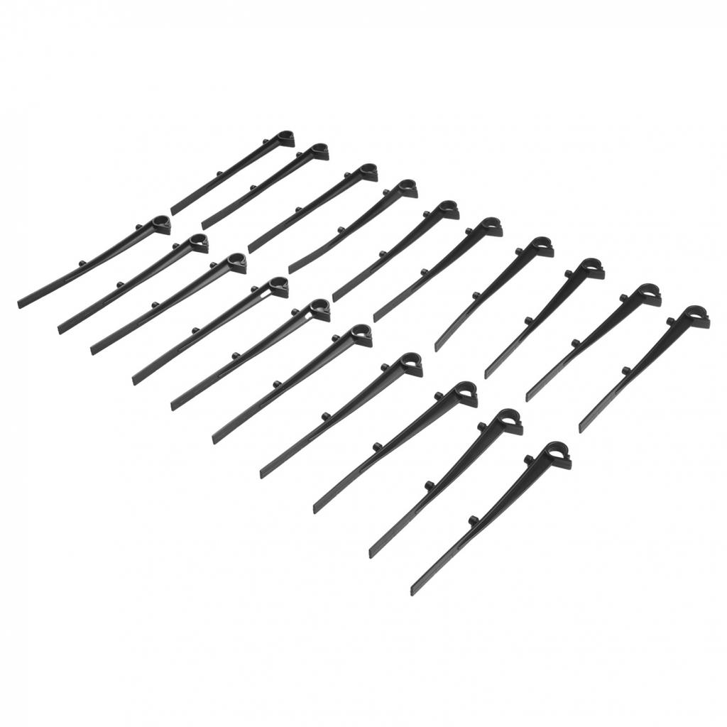 Зажим для желоба 20 шт. Черный плоские кровельные желоба сохраняют чистоту, изготовлены из пластика