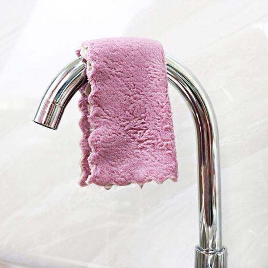 5 шт. двухсторонняя водопоглощающая кухонная ткань для мытья посуды, полотенце для рук