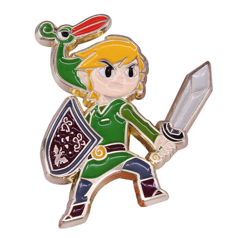 Эмалевые значки The Legend of Zelda Аниме Зельда Манга Броши для Женщин Мужчин Значки на Лацкан Значки на Рюкзак Одежду Аксессуары Подарки