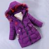 Cozy And Stylish Girls Cotton Jacket With Detachable Hood For Winter Fashion