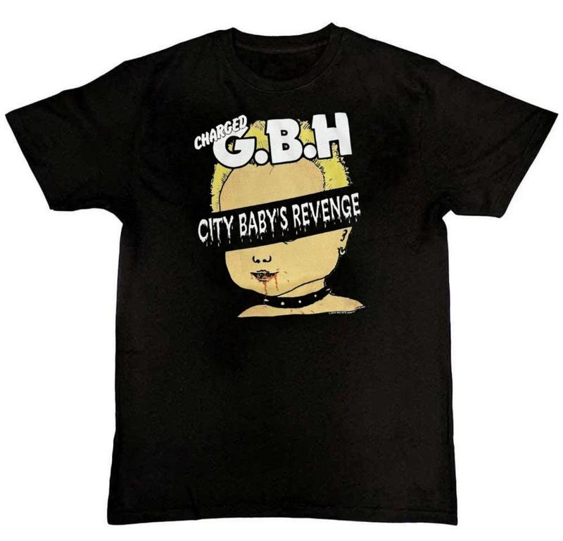 Унисекс футболка с графическим принтом Charged GBH Band