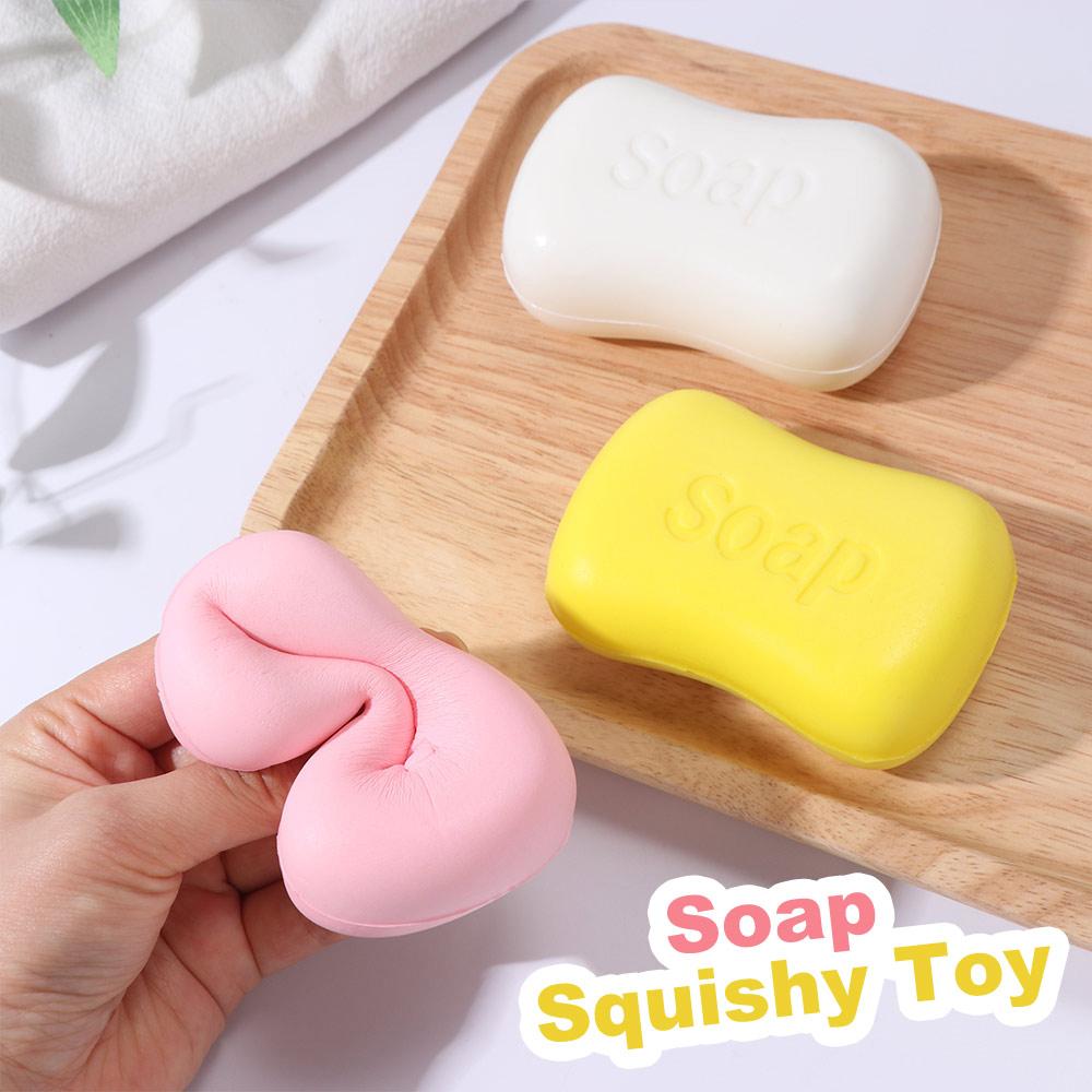 Anxiety Relief Soap Squeeze Toys Creative Realistic Soap Pinch Home Decoration