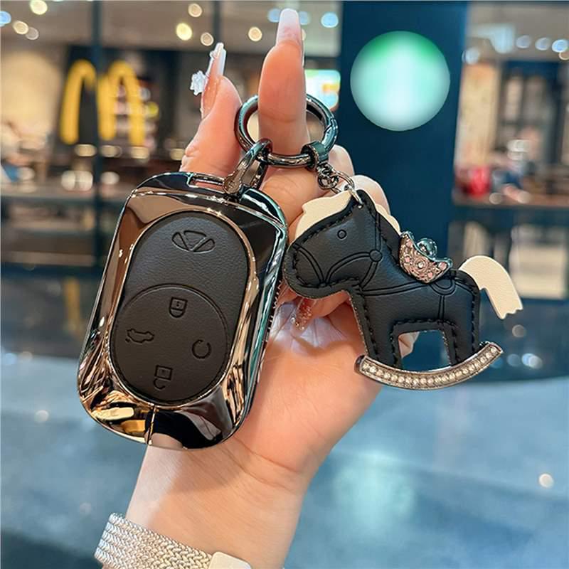 2025 Chery Fengyun X3L Hybrid Key Cover - Leather/Metal, 4WD, High-Energy Model Modified Shell Buckle