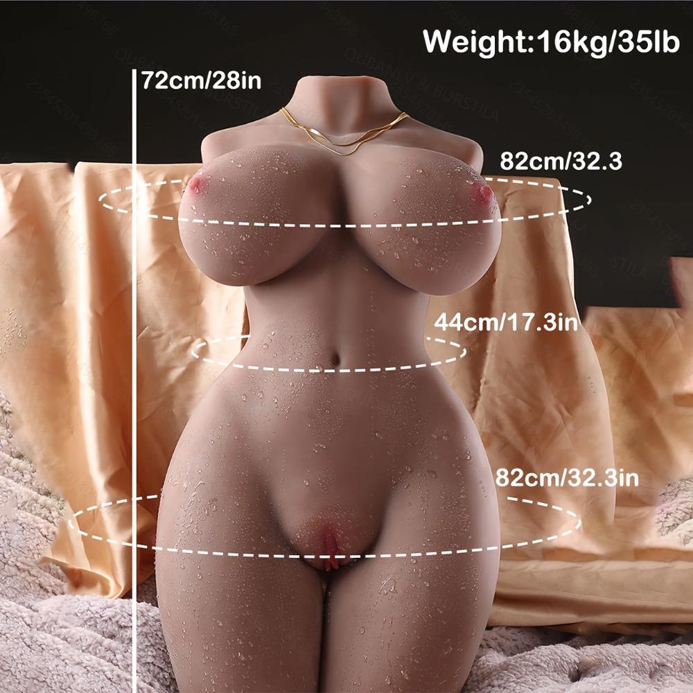 Sex Toys Body Sex Doll For Men Sex Torso Half Body Sex Toys TPE Realistic Sexy Dall Vagina Butt Toys for Adults 16KG