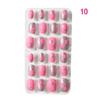 Children Press On Candy Color Self Adhesive Fake Nails False Nails Nail Art Manicure Tips