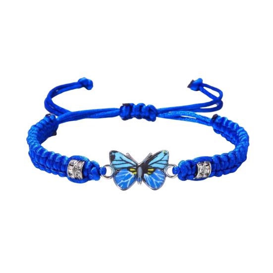 1/2/5/10 шт. Синий браслет дружбы для женщин, регулируемый, плетеный, веревочный, защита узла, удачная дружба