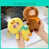Plush Cartoon Capybara Toys Keychain Silicone Face Children Playroom Decor Doll