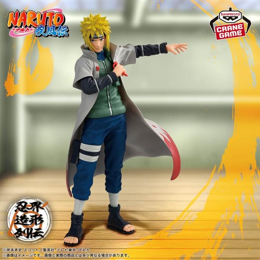 BANPRESTO Наруто Ураганные Хроники Коллекция Сияющих Сюрикенов Фигурка Минато Намикадзе