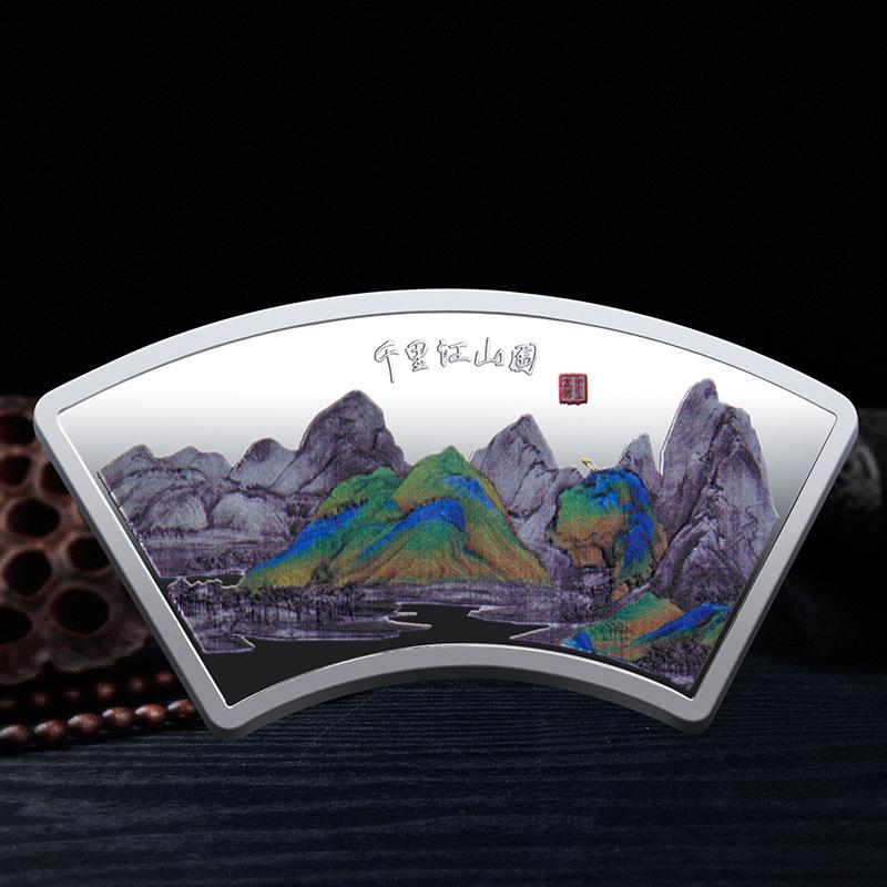 Карта ландшафта на тысячу миль, набор памятных медалей, трехмерный рельеф, цветная памятная медаль, рождественский подарок, наполнители для чулка