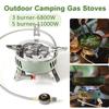 6800W/11000W Camping Gas Stove Outdoor Portable Furnace Picnic Stove with Storage Bag Tourist Burner Barbecue Tourism Supplies