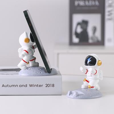 Астронавт Мобильный телефон Поддержка Украшения Фигурка астронавта Ленивый планшет Поддержка Милый настольный декор Подарок