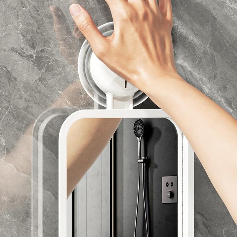 Easy Installion Designs Suction Cup Mirror Portable Accessory Convenient for Bathroom and Shower Without Fog Designs
