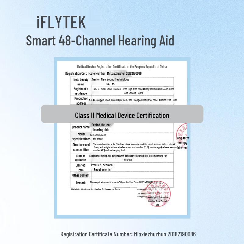 Слуховые аппараты iFLYTEK медицинского класса за ухом (Пара)
