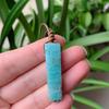 Natural Stone Pendant Raw Mineral Irregular Rectangle Quartz Pendulum Amazonite Tiger Eye Lapsi Pink Crystal Necklaces Healing