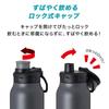 Atlas Water Bottle 1000ml Liter Cold Storage Lightweight Direct Drinking Direct Bottle with Handle Outdoor Activa Gray 1.0 1.0L ADHB-1000GY
