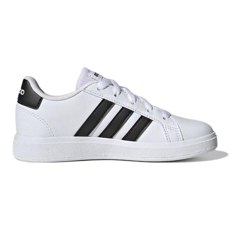 adidas Grand Court 2.0 Big Kid White Black Детские кроссовки Cloud-White Core-Black GW6511