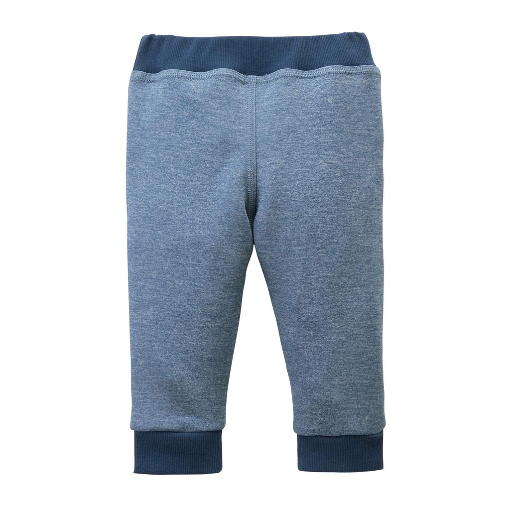 MIKI HOUSE Long Solid Stretch Made in for Boys and Indigo Pants, Logo, Color, Jersey, Japan, Girls, Baby, Kids, Children's Clothing, 130cm, Blue,