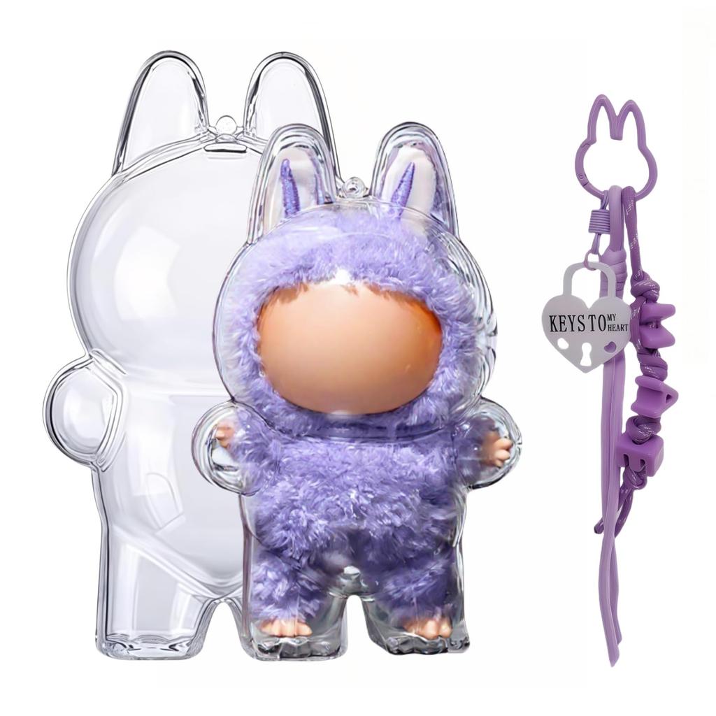 Available In Various Colors. Compatible with LABUBU (standing Pose). Clear Cover, Dirt-resistant, Dust-proof, and Perfect for Walks. Includes a