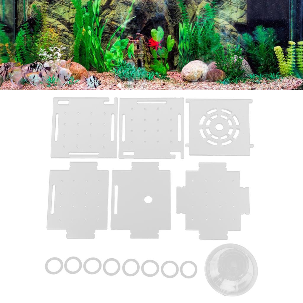 Изолирующая коробка для рыб, акриловая коробка для разведения рыб, аквариумный инкубаторий для маленьких рыб, креветок