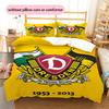 Dynamo Dresden Pattern Bedding Home Decoration Birthday Gift ( 1 duvet cover + 2 pillowcase, without core),fan merchandise.