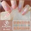 CS Waterproof No-Cure Gel Nail Wraps, Full Cover Chinese Style Panda Pattern Nail Stickers, Nail Patch Films